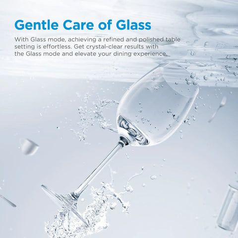Gentle Care of Glass with No Sweat Countertop Dishwasher Featuring A 1.59 Gal Built In Water Tank And Five Plus Two Smart Wash Cycles Plug And Go Setup Perfect For Tiny Kitchens And Dorms Getting Dishes Cracked Soon.