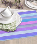 Wood Grain Print Dish Drying Mat 16x18 Inches with plates and napkins on a kitchen counter