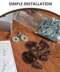 4Pcs Drawer Glide Kit For Dresser And Cabinet Reliable Quick Installation with hardware and manual