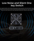 High Efficiency 4000 RPM Fume Extraction Kit featuring fan with low-noise operation and silent switch for enclosures.