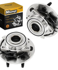 Front Wheel Hub Bearing 2 Pack 6 Lug ABS For Silverado 1500 Sierra 1500 Tahoe Suburban 1500 Yukon Avalanche 1500 Yukon XL 1500 Express 1500 Silverado 1500 Classic 2007 Escalade 2002 2006, with box