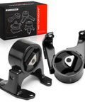 Bully Proof Set Of Two Engine Motor Mounts For Chevy Colorado GMC Canyon Hummer H3t, heavy-duty design, black finish, direct bolt-on.