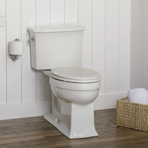 Heavy Duty Wood Toilet Seat With Quick Release Hinges For Easy Cleaning, Tight Bolts That Never Loosen, Never Wobbles
