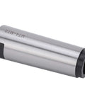 Side MT4-MT2 Morse taper drill sleeve reducing adapter, silver metal cylinder with black end for lathe milling