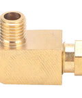 Heavy Duty Brass Lube Fitting 90 Degree Adapter Stops Oil Leaks Under High Pressure On Nylon Copper Aluminum Tubing With Heat Resistant Build Ensures Long Life In Tough Conditions So You Can Get It Done Fast And Clean Without Messing Up.