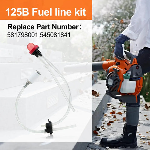 Fuel Line Kit Replacement For Husqvarna 125B 125BVX 125BX Leaf Blower Includes 581798001 545081841 5450818 41 in use outdoors