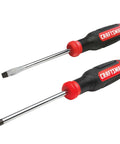 Bi Material Screwdriver Set Two Piece With Black Oxide Tips For Tough As Nails Durability, Quick Spin Rotation And Precision Control With Torque Zone Grip, Pro Grade For Home Garage Or Shop Projects