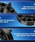 2 Piece 1.5 Inch Wheel Spacers For Chevy GMC 6x139.7mm 6x5.5 Bolt Pattern 78.1mm Center Bore M14x1.5 Threads 14x1.5 Studs