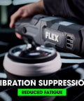 Close-up of 120V Corded Brushless Rotary Polisher For Car Detailing With Beefy 1800 RPM Power Constant Speed Tech in use