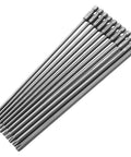 Heavy Duty Extra Long Torx Bit Set That Cranks Down Tight Junk Like A Champ S2 Steel Security Driver Bits Magnetic Hex Shank T6 To T40 for home repairs.