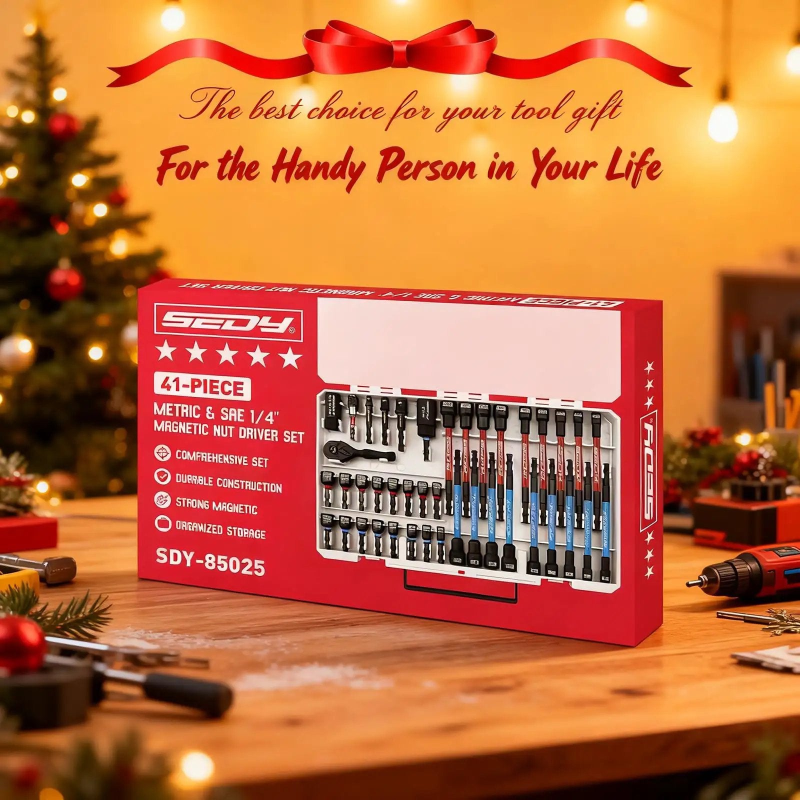 41 Piece Magnetic Impact Nut Driver Set | Versatile Tool✓