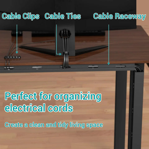 Outlet Raceway At Desk Magnetic Cable Management Kit For Desk Cables