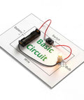 Electric Circuit Kit For Beginners 24 Piece Component Set With Light Bulb Wires Push Button Switch Battery Holder And Step By Step Instructions Perfect Starter Kit For STEM Science Experiments And Hands On Learning showing simple circuit