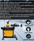 Techtongda 4 In 1 Hydraulic Busbar Bender And Cutter Machine Shearing Punching Electric Processor For Copper Aluminum showing compact design, hydraulic system.