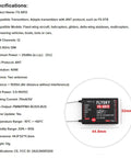 Flysky FS-SR12 Receiver 2.4GHz 12CH ANT Protocol with dual antennas, size 44.8x32mm, product specifications and features listed.