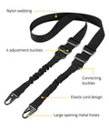 Two Point Rifle Sling With Length Adjuster And Upgraded Metal Hooks, Durable Nylon Construction, Adjustable Sling