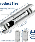 Heavy Duty Ball Bearing Swivel Cable Pulling Grip Conquers Stubborn Wire Snarls With Rock Solid Steel Build For Smooth Cable Feeds And Zero Fuss On Busy Job Sites, showing dimensions and weight.