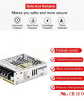 Top Tier 50W 24V Switching Power Supply Runs Rock Solid In An Ultra Flat 1U Tray, featuring various protection functions.