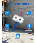 Compact Handheld Wire Puller For Electricians, Electric Drill Cable Tugger Tool with ergonomic grip and durable build.