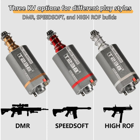 High Torque Brushless Motor For AEG With Adjustable RPM And Ultra High Efficiency Instant Trigger Response For DMR CQB And Speedsoft