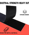 Heavy Duty Guitar Pedalboard Mounting Tape With Adhesive Hook And Loop Strips showing strong bonding and durability