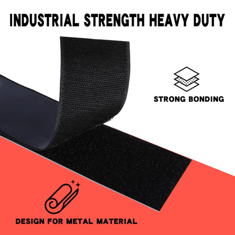 Heavy Duty Guitar Pedalboard Mounting Tape With Adhesive Hook And Loop Strips showing strong bonding and durability