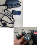 Electric Golf Push Cart 3 Wheel Foldable Lightweight Design charger and universal plug adapters for global use.