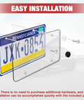 Clear Universal License Plate Cover Set 2 Pack 12.08 X 6.02 Inches No Fuss Install Protects Your Plate From Dirt And Scratches