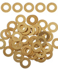 Hot Brass M12x24x2 Copper Flat Gasket Washer Kit With 50 Pieces For Securing Electrical Connections And Industrial Fastening Jobs Across Auto And Build Sites, brass washers