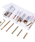 49 Piece M6 40mm To 80mm Hex Socket Cap Screws And Barrel Nuts Set for Furniture Repair and Home Improvement