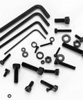 All In One 1680 Pcs Metric Hex Bolts And Nuts Set M2 To M5 With Washers And Black Finish, Hex Socket Cap Screws on white background