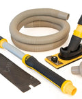 Drywall Vacuum Sander Pole Included For Dust Free Finishes Lightweight Aluminum And Stainless Steel Build Gray Silver Finish Pro Grade Tool For Quick Clean Walls And Ceilings