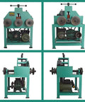 Dang Solid Heavy Duty 1.5Kw Electric Pipe Bender showing motor and roller setup for bending metal pipes.
