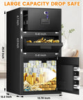 5.6 Cu Ft Large Drop Safe Box For Biz With Quick Drop Slot Anti Theft Money Safe Digital Keypad Spare Key Heavy Duty Safe
