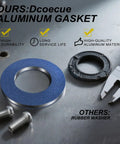 24 Piece Oil Drain Plug Gasket Set With 12mm Crush Washers And Blue Coating For Leak Proof 90430-12031 Replacement Seals, blue gasket and rubber washer comparison
