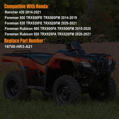 ATV compatible with Fuel Pump Assembly For Rancher 420 TRX4200 2014-2021, Foreman 500 TRX500 2014-2019, and related models