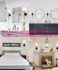 Set Of 2 Retro Industrial Wall Sconces With White Fabric Shade Vintage Vanity Lighting Vibe in various home settings