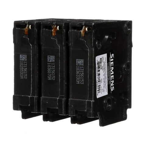 Three Pole 40 Amp 240V QP Circuit Breaker With Insta Wire Plug In Connection 10000 AIC Easy Enclosure Install Compatible With PL