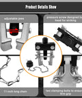Beefy Heavy Duty Pitman Arm Puller With Adapter And Adjustable Jaws Bearing And Gear Removal Tool details and chain