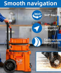 Front Caster Wheel Kit For Packout Tool Box In Steel Construction With Folding Front Wheels For Easy Storage And Transport