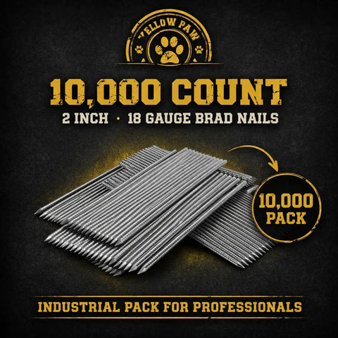 Stock Your Bench With A Sweet Ten Thousand Piece Set For Every Electric Or Pneumatic Nailer Delivering Rock Solid Galvanized Bite That Chews Through Wood With Zero Headache. Two-inch 18 gauge brad nails, industrial pack of 10,000.