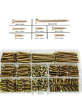 340 Piece M4 Wood Screws Set For Furniture Assembly Self Tapping Phillips Flat Head Countersunk Screws in plastic organizer
