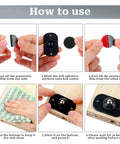 Instructions for installing 16 Pcs Self Adhesive Mini Caster Wheels 360 Degree Swivel Ball Bearing Sliders with adhesive backings
