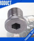 Must Have Oil Drain Plug And Washer Kit For Polaris Ranger XP 1000 900 800 700 570 General Fits All Models From 2013 To 2025 Without Diesel Engine Problems Super Secure Gasket Seal; steel plug close-up