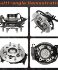 Front Driver Side Wheel Hub And Bearing Assembly Fits Chevy Colorado GMC Canyon Isuzu I290 I370 I280 6 Lug ABS 2WD
