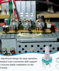 RK097N B5K 3Pin Sealed Linear Rotary Potentiometer on audio board with PCB connections displayed