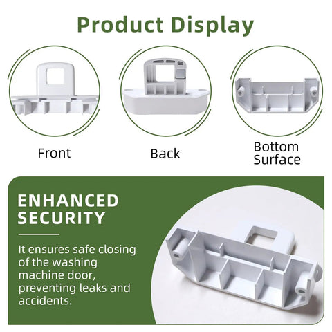 Direct Fit Lid Strike Replacement For Whirlpool And Maytag Washers W11513250 W11391550 OEM Parts AP7002929 PS16543459 EAP16543459 White 1 Pc Easy Install Durable Lock Hassle Free Repair front view