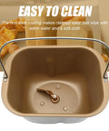 Rectangle Bread Machine Baking Bucket For Two Pound Loaf Dough Dead Simple Twist Lock Design Heavy Duty Kitchen Workhorse. Non-stick interior.