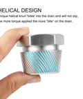 1.5 Inch Tub Drain Extractor with helical knurl for quick removal of broken rusted or stubborn drains heavy duty hardened steel