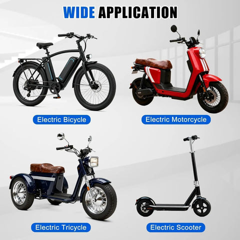 Wide application of Half Twist E Bike Throttle Grip For 12V To 72V Systems Waterproof 3 Pin Connector for electric vehicles